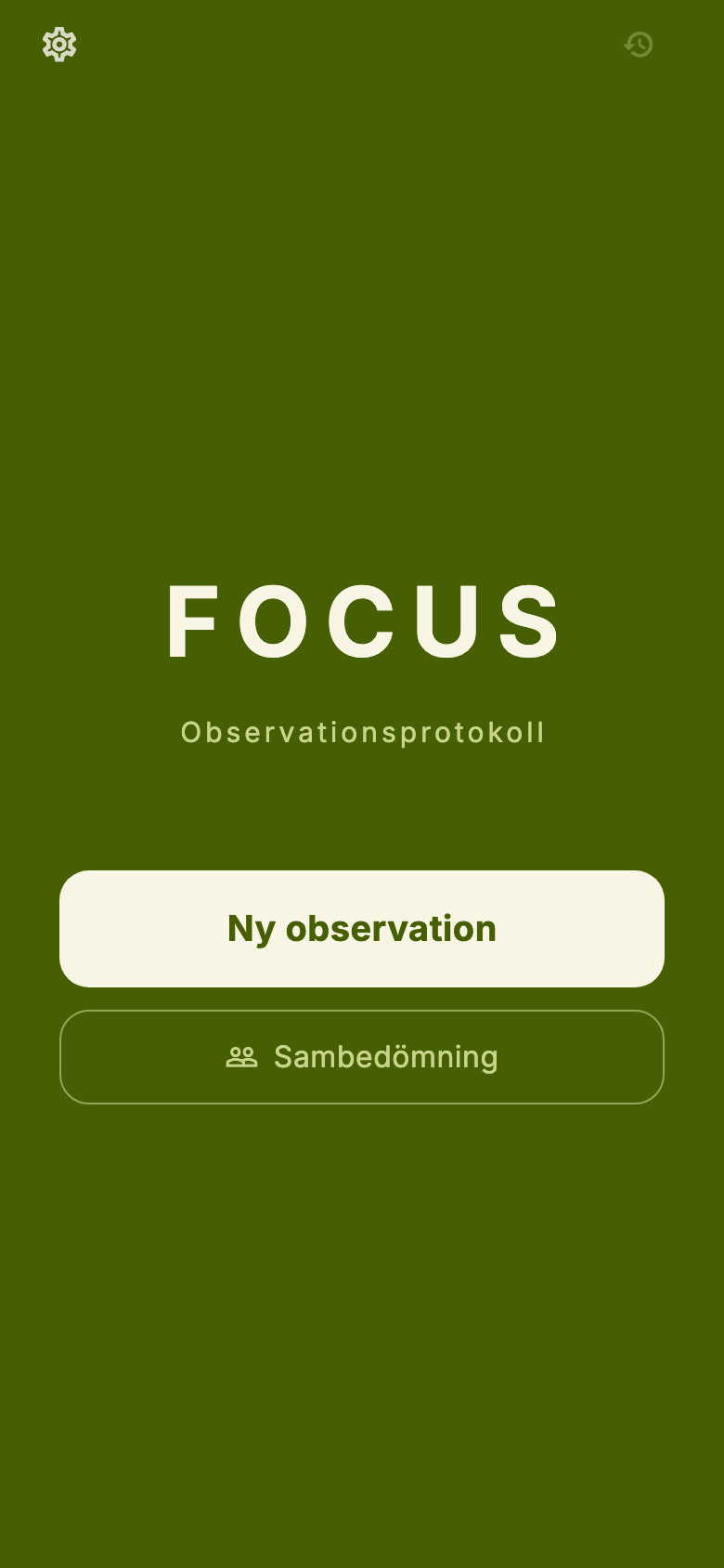 Startsidan i FOCUS.